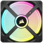 Ventoinha 120mm Corsair iCUE QX120 Link RGB PWM Preta (Pack 3) - Image 4