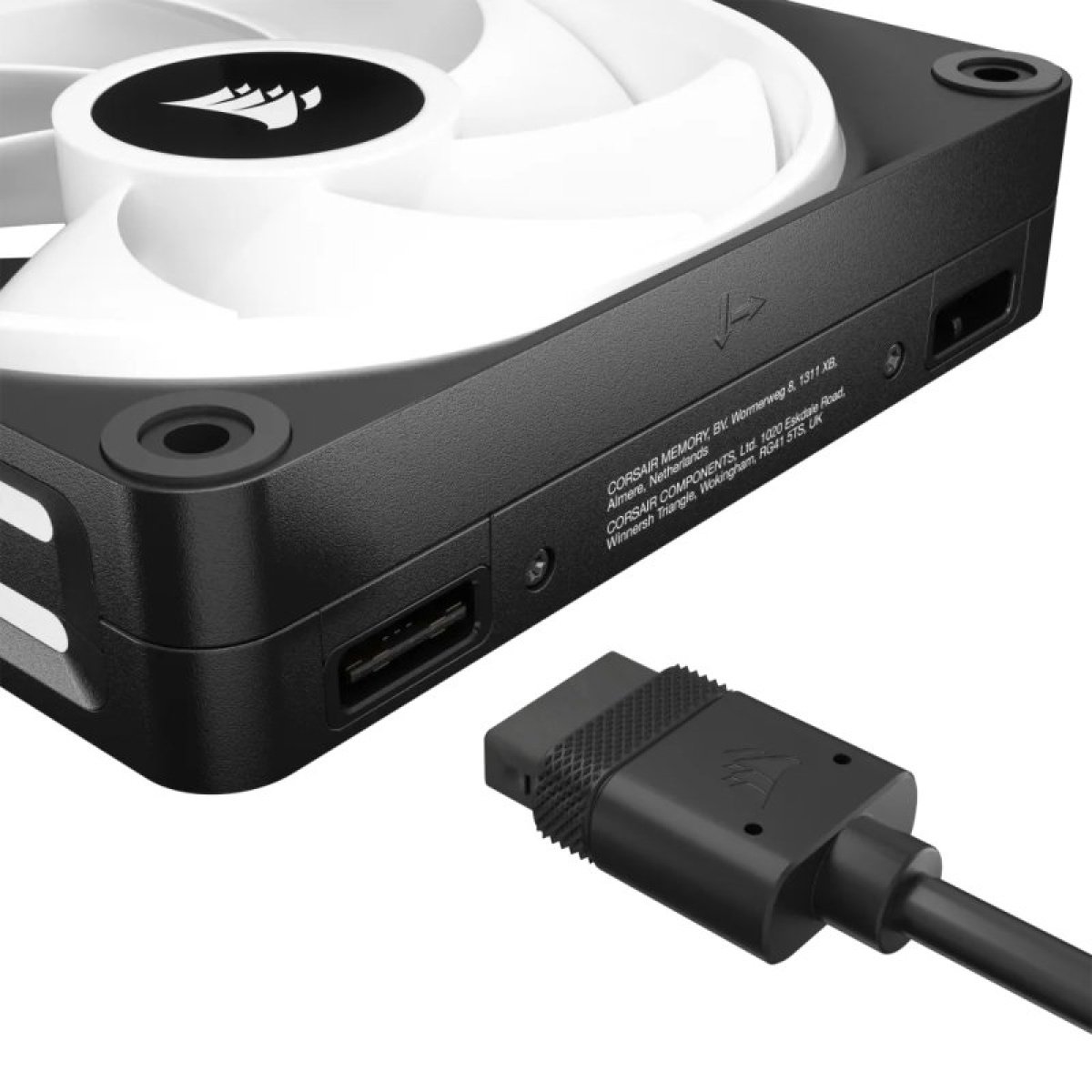 Ventoinha 120mm Corsair iCUE QX120 Link RGB PWM Preta (Pack 3) - Image 6