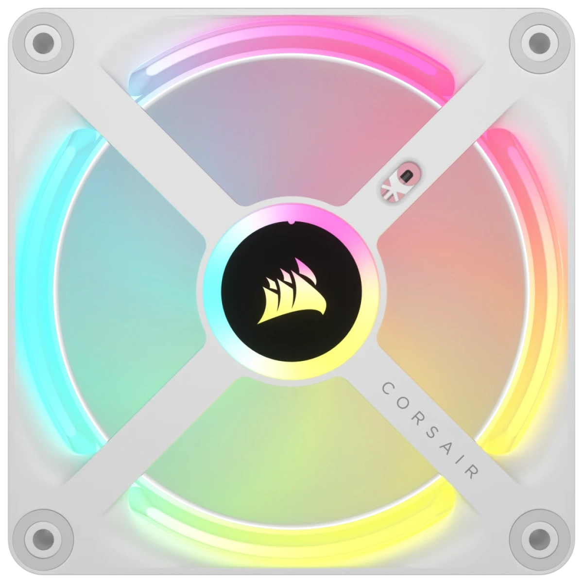 Ventoinha 120mm Corsair ICUE Link QX120 RGB PWM Branca (Pack 3) - Image 9