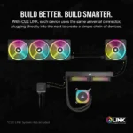 Ventoinha 120mm Corsair ICUE Link QX120 RGB PWM Branca (Pack 3) - Image 3