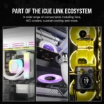 Ventoinha 120mm Corsair ICUE Link QX120 RGB PWM Branca (Pack 3) - Image 6