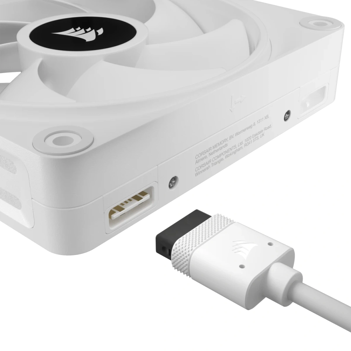 Ventoinha 120mm Corsair ICUE Link QX120 RGB PWM Branca (Pack 3) - Image 8