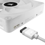 Ventoinha 120mm Corsair ICUE Link QX120 RGB PWM Branca (Pack 3) - Image 8