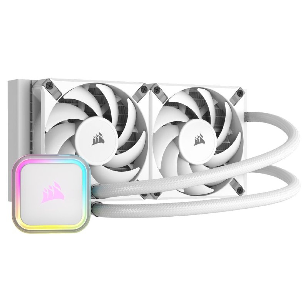 Water Cooler Corsair iCUE H100i RGB ELITE 240mm Branco - Image 1