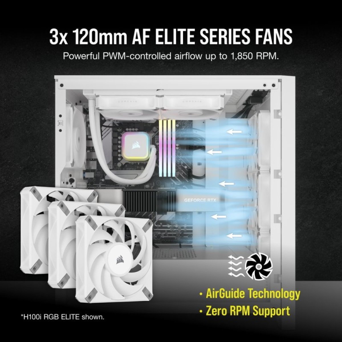 Water Cooler Corsair iCUE H150i RGB ELITE 360mm Branco - Image 8