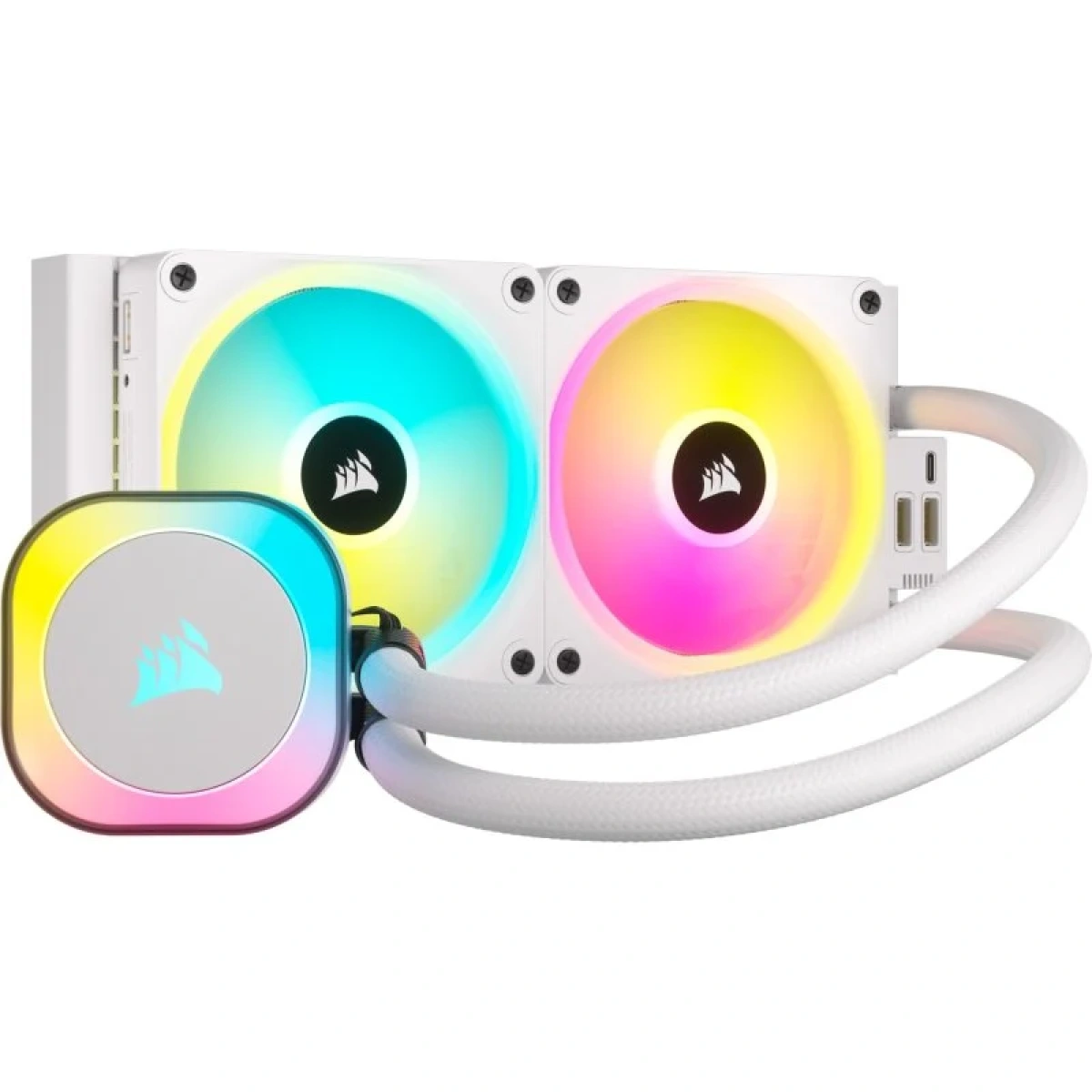 Water Cooler Corsair iCUE LINK H100i RGB 240mm Branco - Image 1