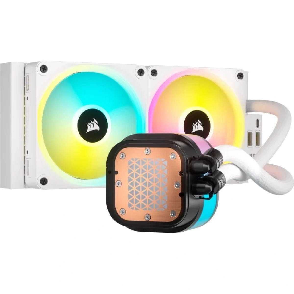 Water Cooler Corsair iCUE LINK H100i RGB 240mm Branco - Image 2