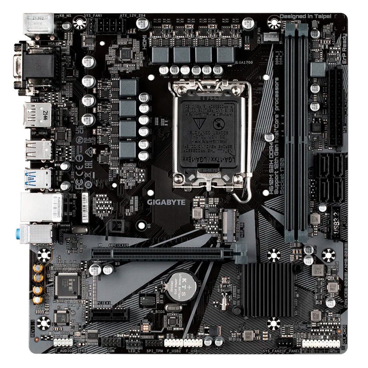 Motherboard Micro-ATX Gigabyte H610M S2H DDR4 - Image 2