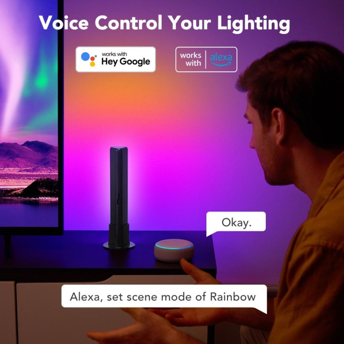 Barra de luz LED Govee H6056 Flow Plus Light Bars WiFi + Bluetooth RGB - Image 2