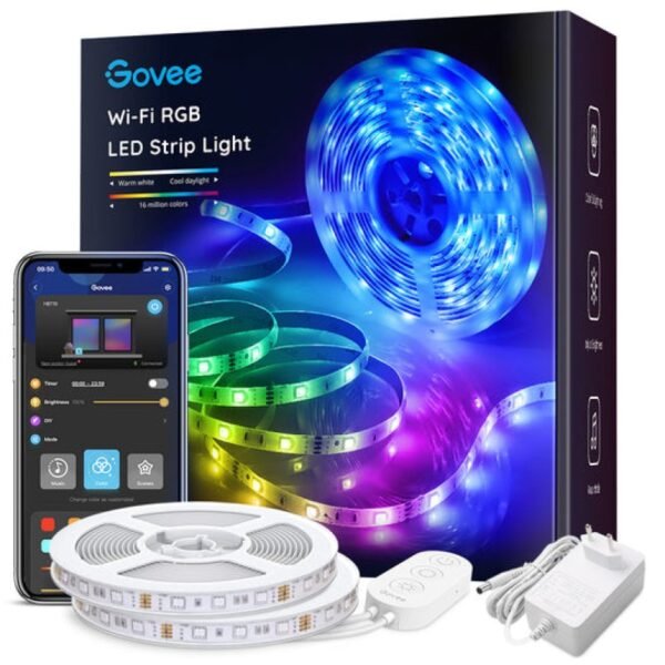 Faixa de LED Govee H6110 Smart Wi-Fi + Bluetooth RGB 10m