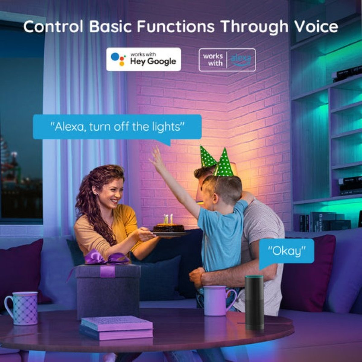 Faixa de LED Govee H6110 Smart Wi-Fi + Bluetooth RGB 10m - Image 5