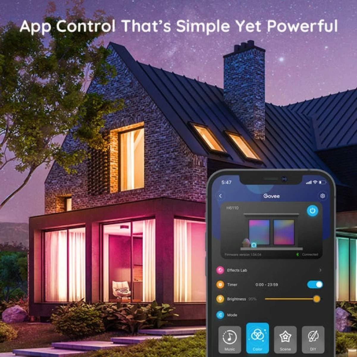 Faixa de LED Govee H6110 Smart Wi-Fi + Bluetooth RGB 10m - Image 6