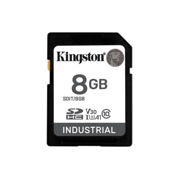 Cartão de Memória SDHC Kingston 8GB Industrial C10 UHS-I U3 V30 A1 pSLC