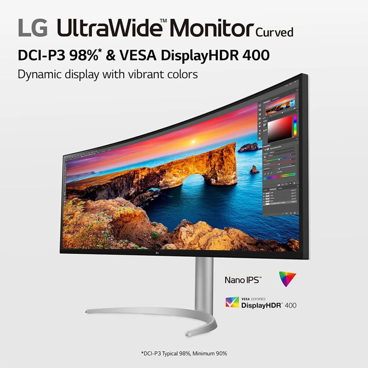 Monitor Curvo LG UltraWide 49WQ95C-W Nano IPS 49'' Dual QHD 32:9 144Hz FreeSync Premium Pro - Image 4