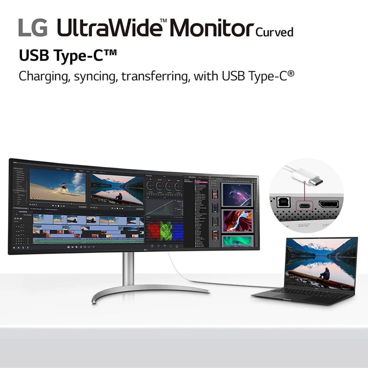 Monitor Curvo LG UltraWide 49WQ95C-W Nano IPS 49'' Dual QHD 32:9 144Hz FreeSync Premium Pro - Image 5
