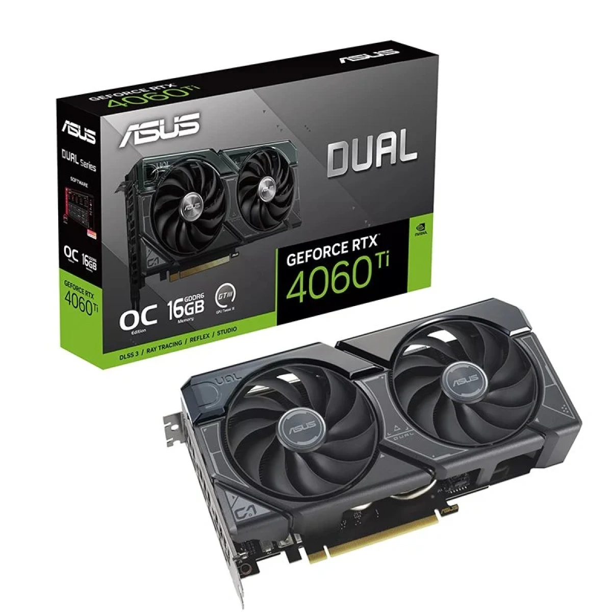 Placa Gráfica Asus GeForce RTX 4060 Ti DUAL OC 16GB DLSS3 - Image 1