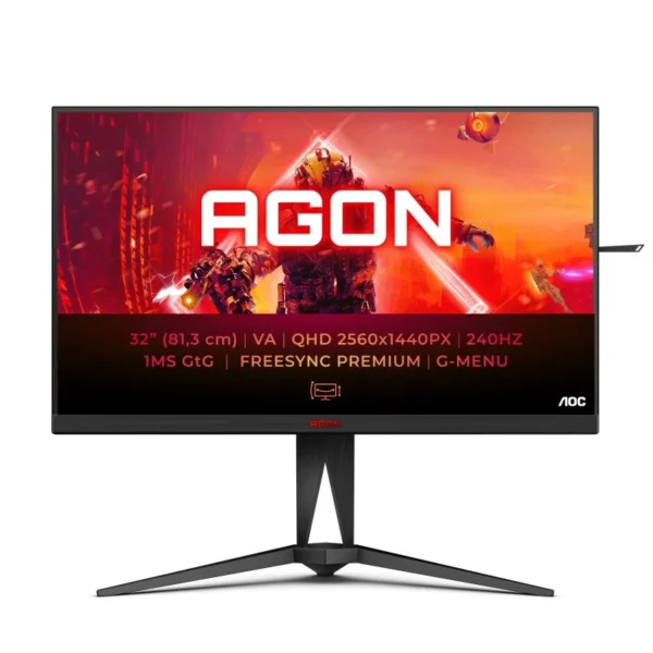Monitor AOC AGON AG325QZN/EU 31.5" VA QHD 240Hz 0,5 ms FreeSync Premium