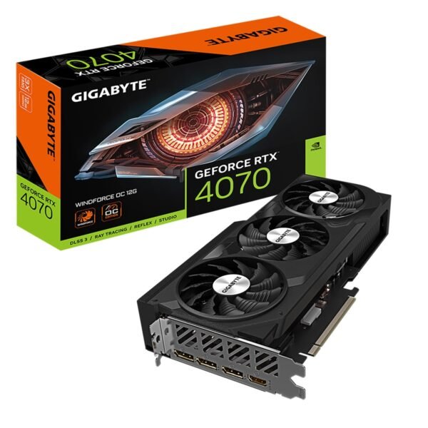 Placa Gráfica Gigabyte RTX 4070 Windforce OC 12GB GDDR6X DLSS3