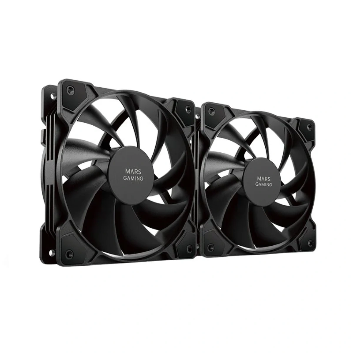 Ventoinha 120mm Mars Gaming MF-PWMX2 Pretas (Pack 2) - Image 1