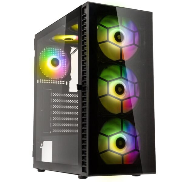 Caixa ATX Kolink Observatory HF Glass ARGB Preto