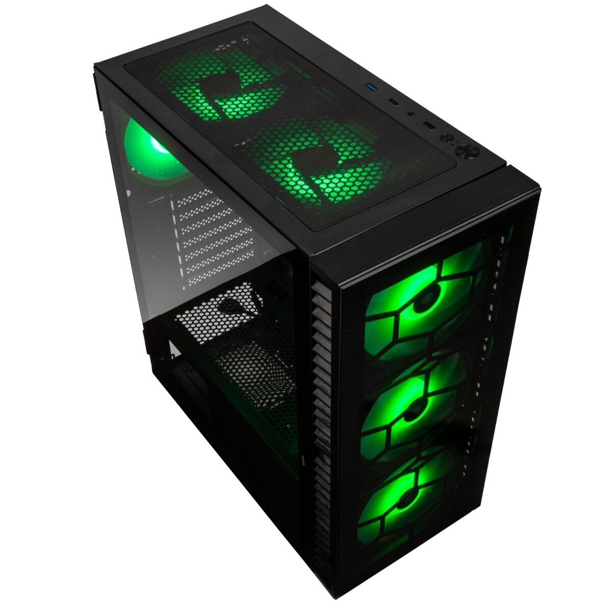 Caixa ATX Kolink Observatory HF Glass ARGB Preto - Image 3