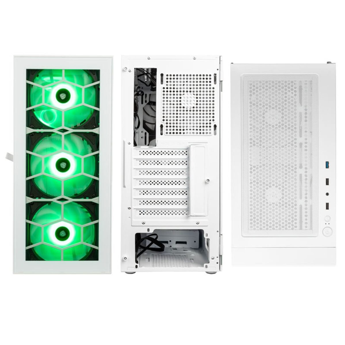 Caixa ATX Kolink Observatory HF Glass ARGB Branco - Image 7