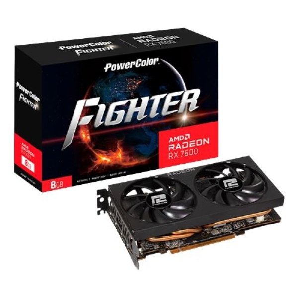 Placa Gráfica Powercolor Radeon RX 7600 Fighter 8GB GDDR6