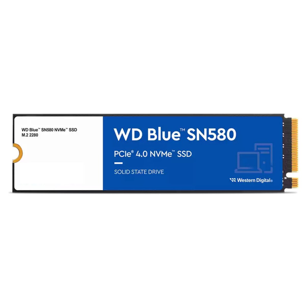 Disco SSD M.2 2280 WD_Blue SN580 2TB TLC NVMe PCIe Gen 4.0x4 - Image 1