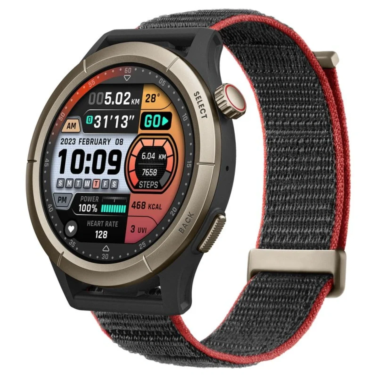 Smartwatch Amazfit Cheetah Pro 1.45" AMOLED Digital Ecrã táctil Bege GPS - Image 1
