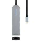 Docking Aisens USB-C 3.2 5 em 1 Multiportas Cinzento