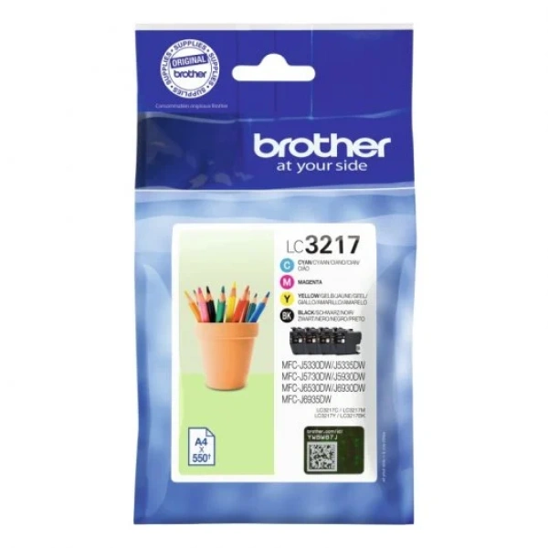 Cartucho de Tinta Original Brother LC3217VAL MultiPack 4 cores