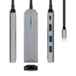 Docking Aisens USB-C 3.2 5 em 1 Multiportas Cinzento - Image 3