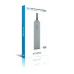 Docking Aisens USB-C 3.2 5 em 1 Multiportas Cinzento - Image 2