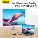 Hub USB-C Baseus Lite 6-em-1 4K 30Hz Preto - Image 2