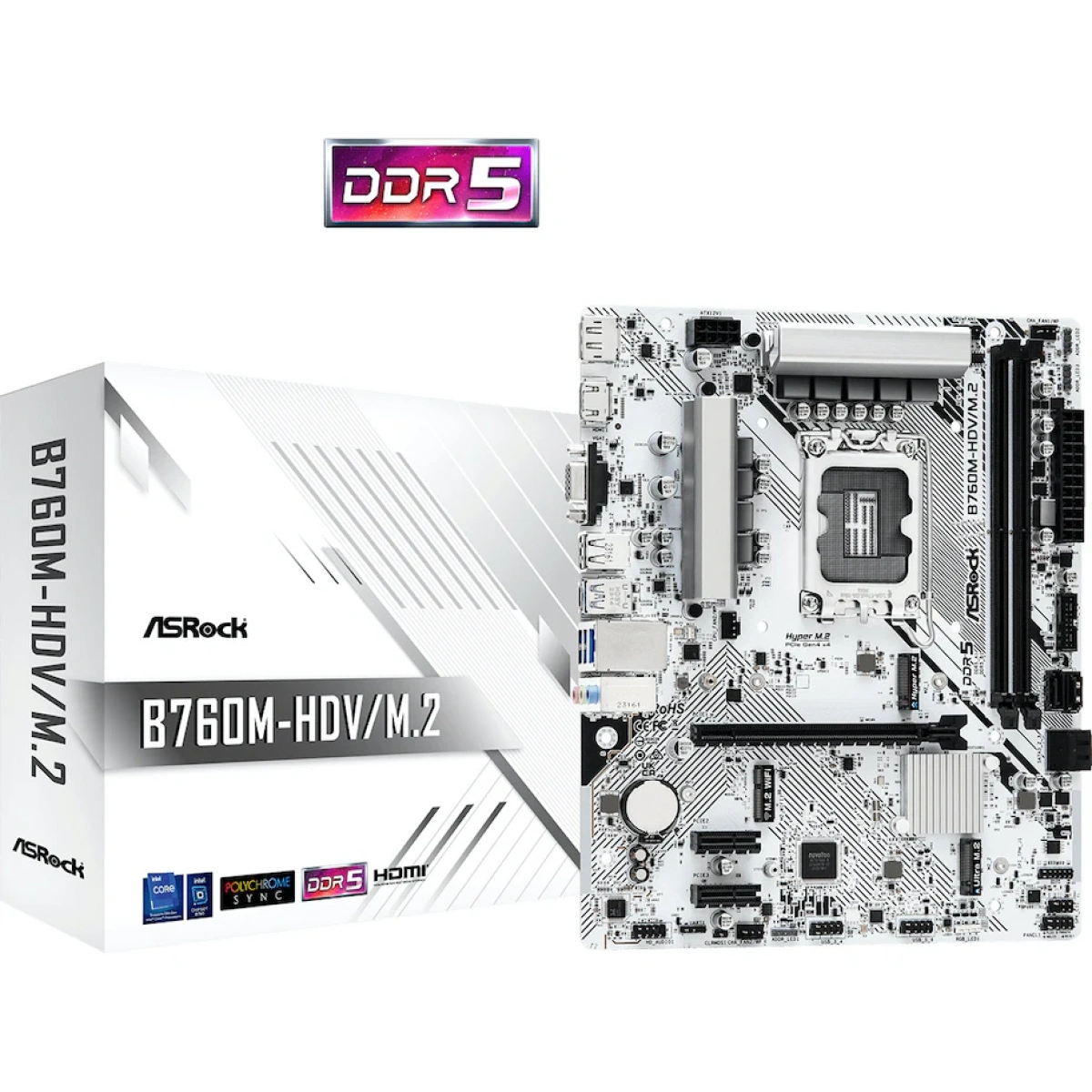 Motherboard ASRock B760M-HDV/M.2 D5 - Image 1