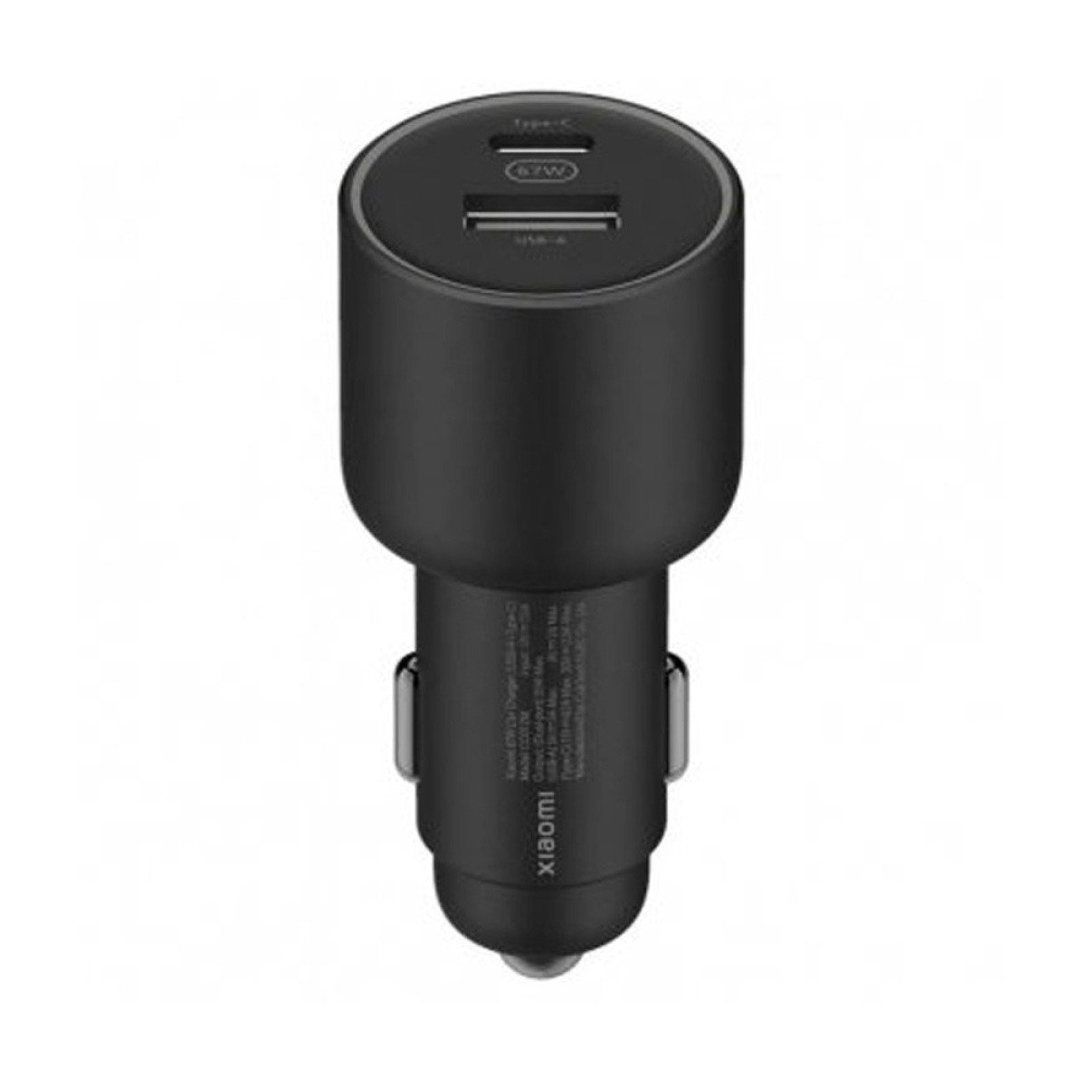 Carregador de Isqueiro Xiaomi 67W Car Charger USB Type-C + Type-A Preto - Image 1