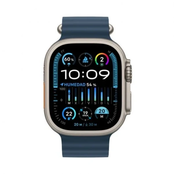 Apple Watch Ultra 2 GPS + Cellular 49mm Caixa Titânio com Braceletes Ocean Azul