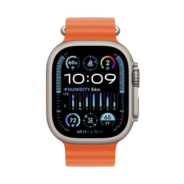 Apple Watch Ultra 2 GPS + Cellular 49mm Titânio Ocean Band Laranja