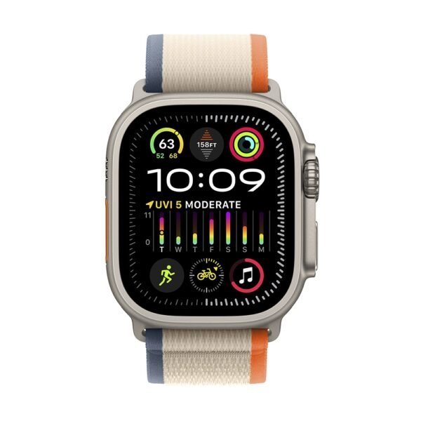 Apple Watch Ultra 2 GPS + Cellular 49mm Titânio Trail Laranja/Bege-Medium/Large