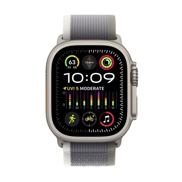 Apple Watch Ultra 2 GPS + Cellular 49mm Titânio Trail Verde/Cinza-Small/Medium