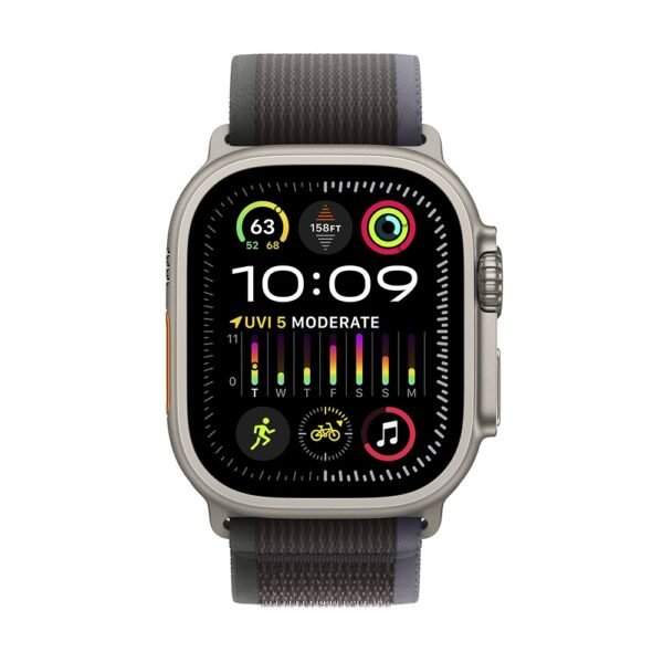 Apple Watch Ultra 2 GPS + Cellular 49mm Titânio Trail Azul/Preto-Small/Medium