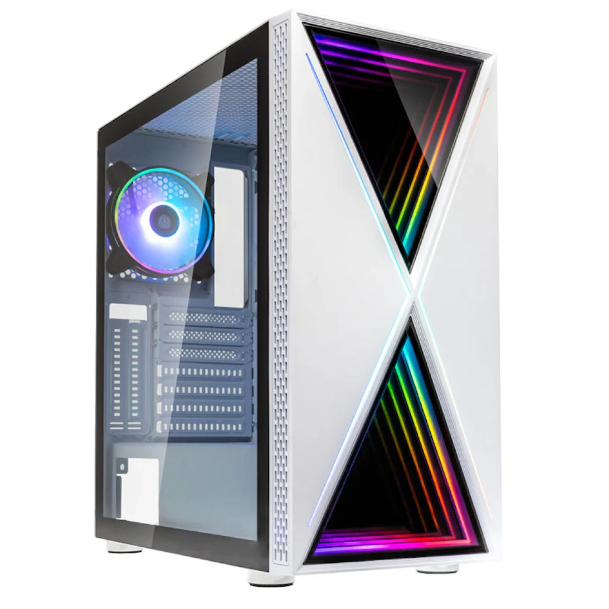 Caixa ATX Kolink VOID X ARGB Vidro Temperado Branco - Image 1
