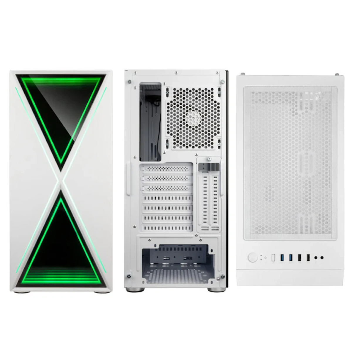 Caixa ATX Kolink VOID X ARGB Vidro Temperado Branco - Image 3