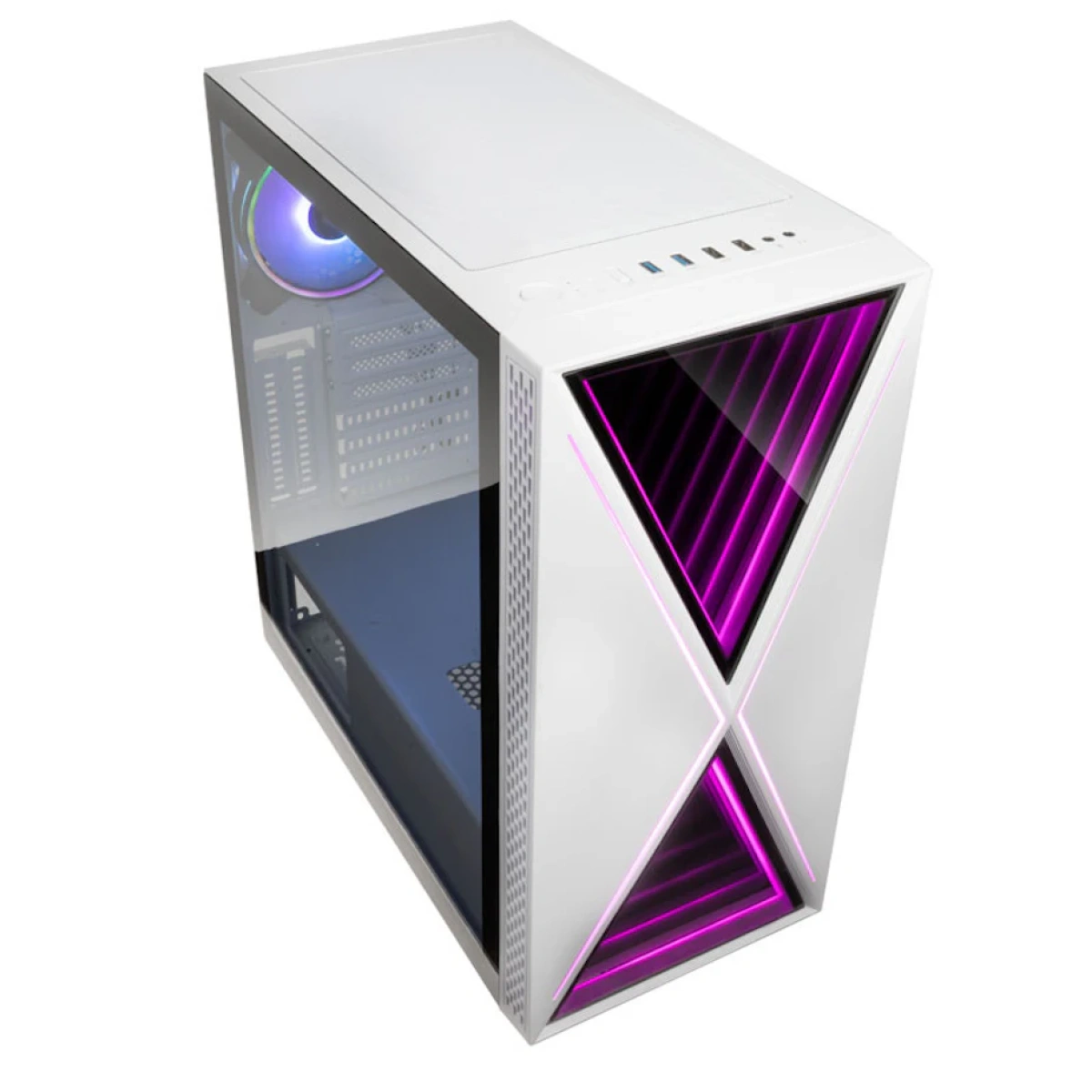 Caixa ATX Kolink VOID X ARGB Vidro Temperado Branco - Image 4
