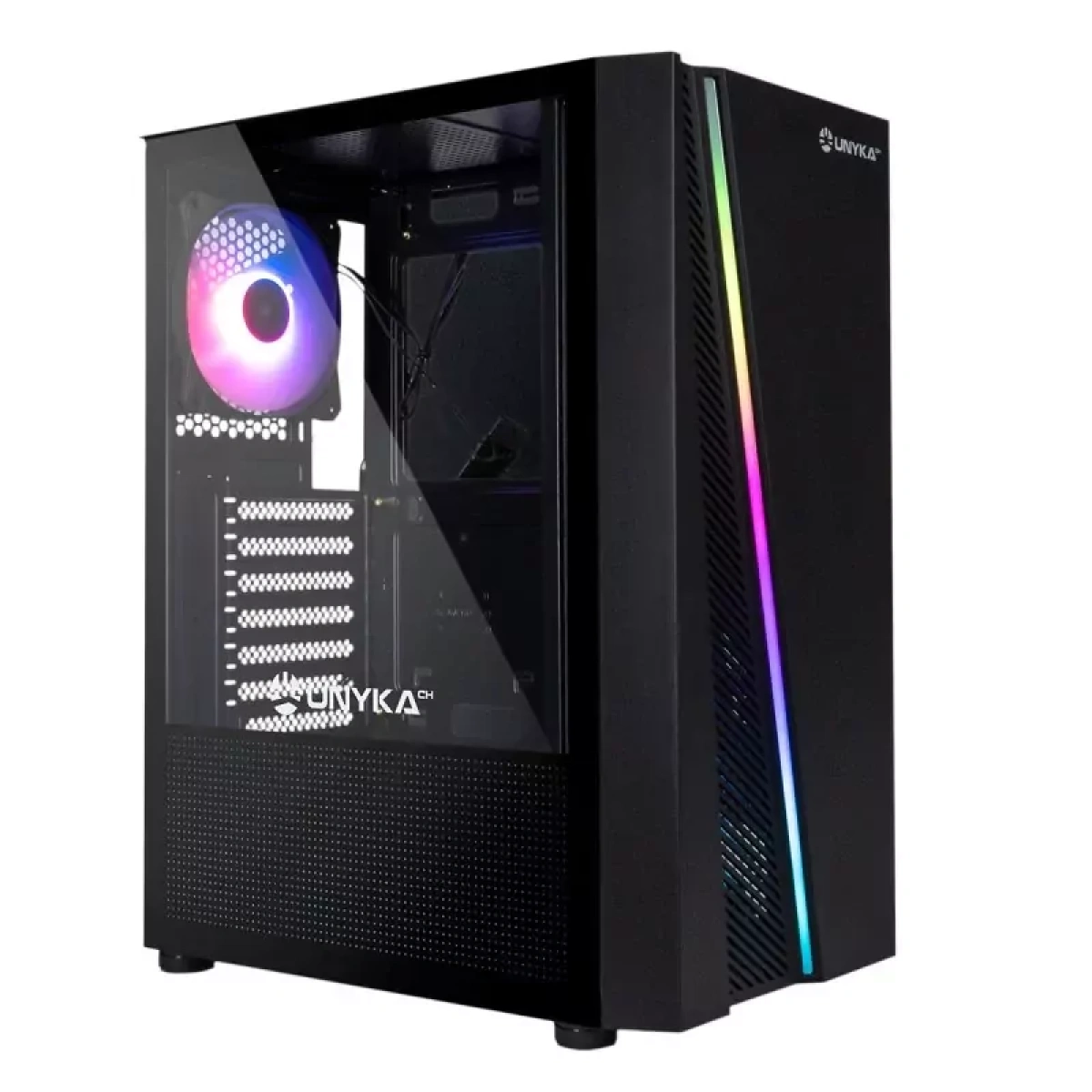 Caixa ATX GLAYZE RGB GAMING BLACK sem fonte - Image 3