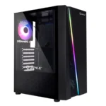 Caixa ATX GLAYZE RGB GAMING BLACK sem fonte - Image 3