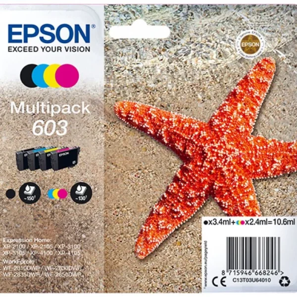 Tinteiro Epson 603 MULTIPACK 4 CORES