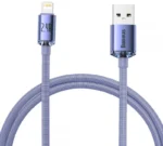 Cabo Baseus usb para ip 2.4a 1.2m roxo