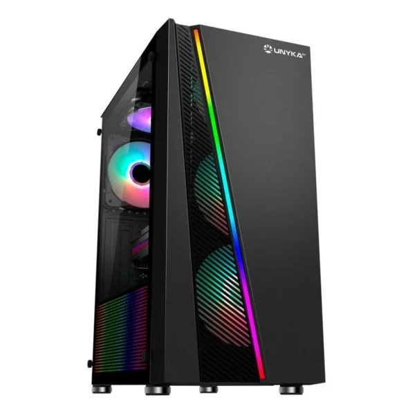 Caixa ATX GLAYZE RGB GAMING BLACK sem fonte