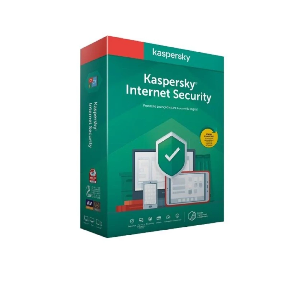 SOFTWARE KASPERSKY INTERNET SECURITY MD 3 USER 1 ANO DVD OEM - Image 1